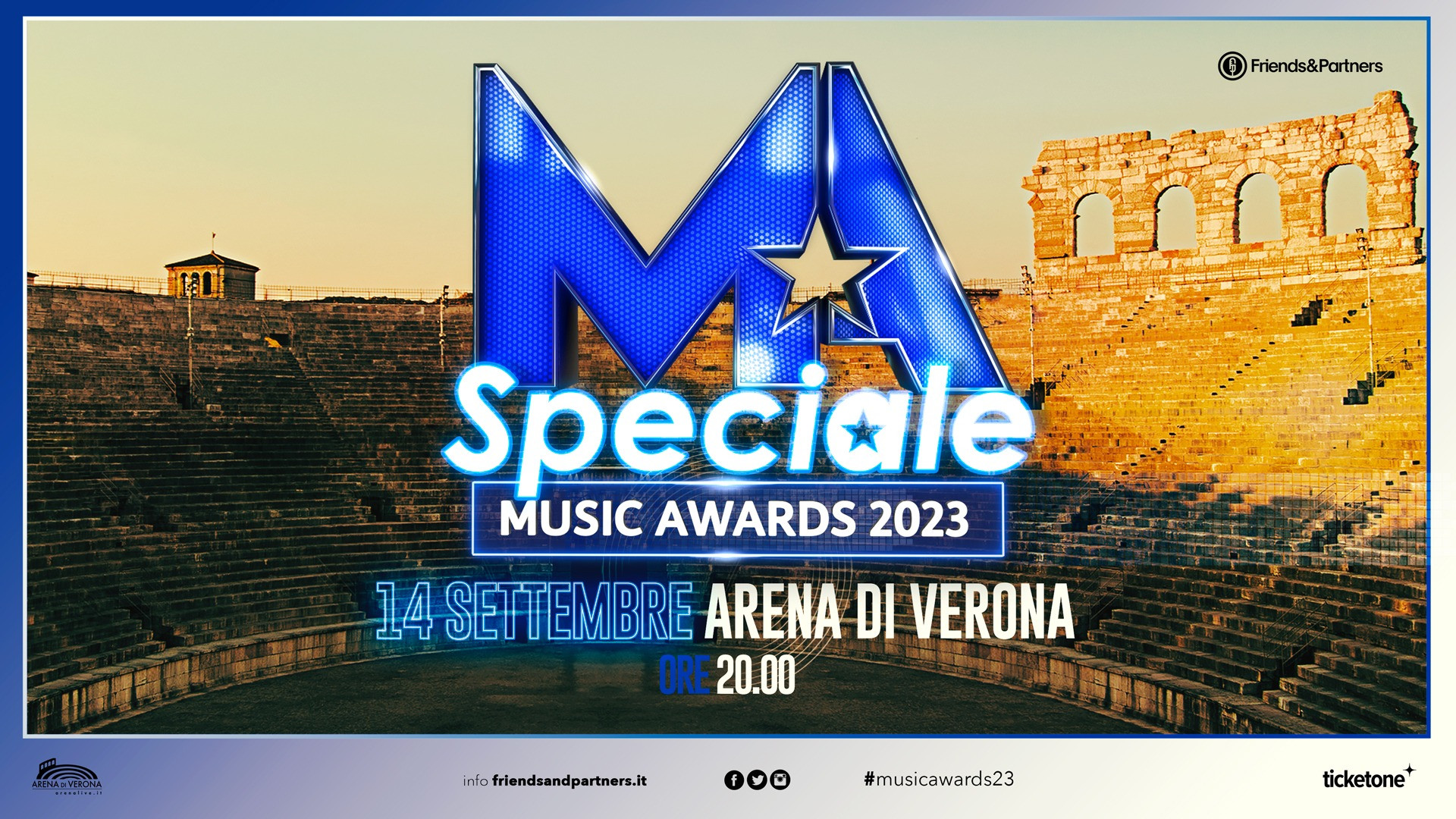 SPECIALE MUSIC AWARDS IL 14 SETTEMBRE ALL’ARENA DI VERONA LO SHOW